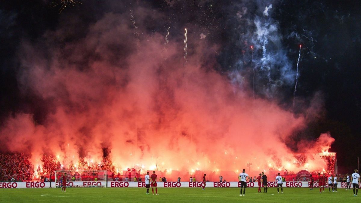 Bayern-Fans in Ulm