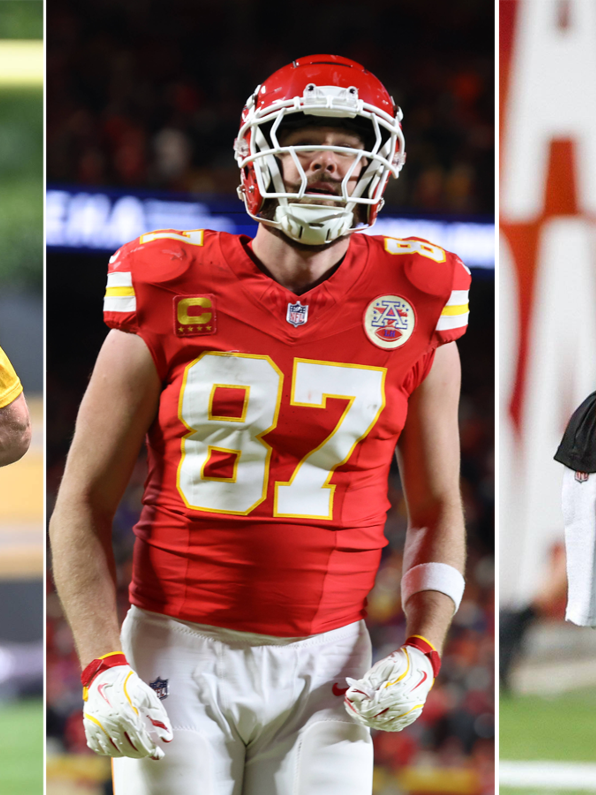 Rodgers, Kelce, Evans