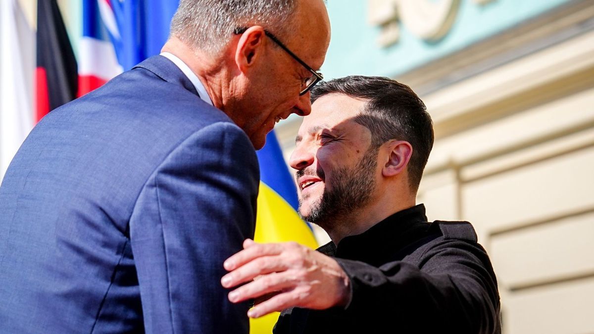 Friedrich Merz und Wolodymyr Selenskyj
