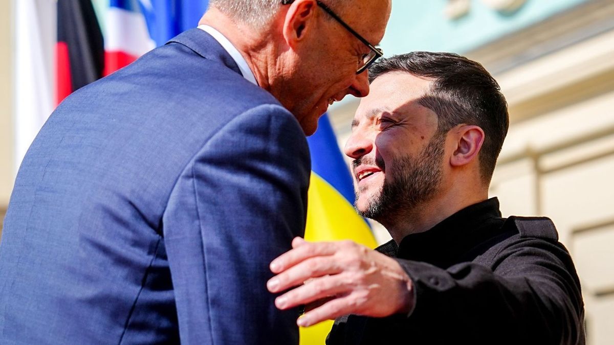 Friedrich Merz und Wolodymyr Selenskyj
