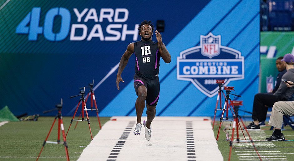 
                <strong>Verlierer: Ronald Jones II (Running Back von USC)</strong><br>
                "Dumm gelaufen" - für den Ballträger war der Combine vorbei, ehe er so richtig begonnen hatte. Beim ersten 40-Yard-Dash zog sich Jones eine Reizung im Oberschenkel zu. Folglich ist dieses Foto eines der ganz wenigen, das ihn in Action zeigt. So blieb dem 20-Jährigen keine Chance, um den Scouts seine Fangkünste und Athletik zu demonstrieren. Ob er beim Draft dennoch als zweiter Running Back nach Saquon Barkley gezogen wird? Seit diesem Wochenende fraglich!
              