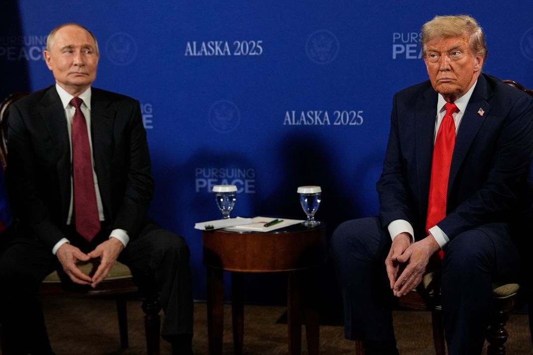 President Donald Trump meets with Russia's President Vladimir Putin