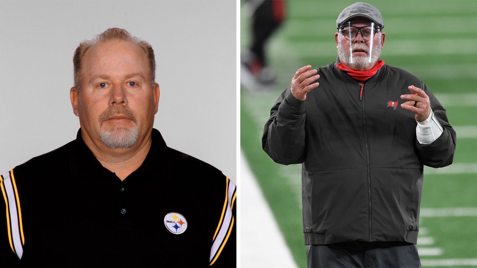 
                <strong>Bruce Arians</strong><br>
                Bruce Arians ist seit vielen Jahren in der NFL. Als Assistenz-Trainer gewann er 2005 und 2008 mit den Pittsburgh Steelers den Super Bowl. Bei den Arizona Cardinals war er von 2013 bis 2017 Head Coach, seit 2019 leitet er die Geschicke bei den Buccaneers.
              