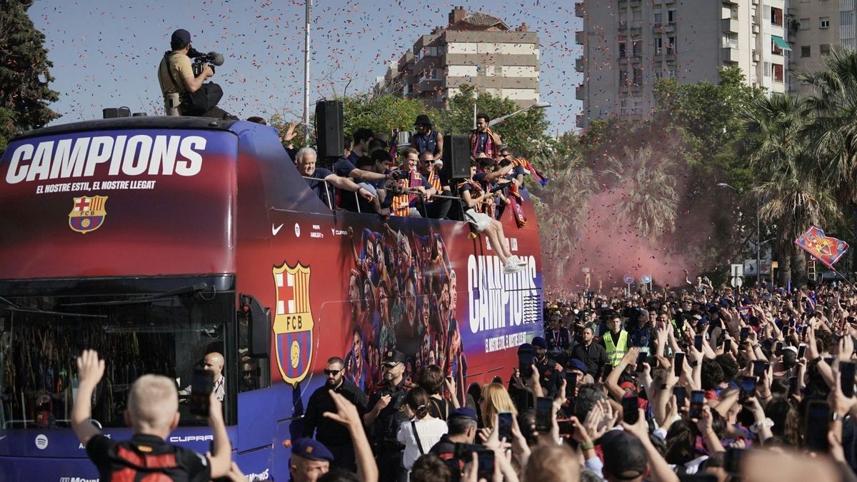 Der FC Barcelona wird gefeiert