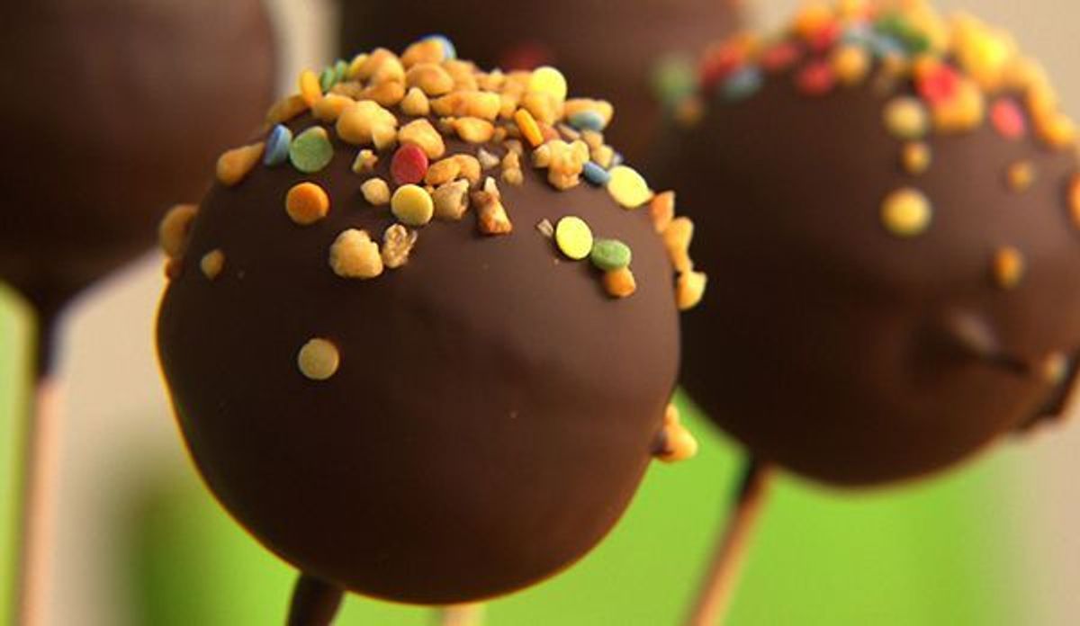 Lecker Checker Cake Pops Kaffe Banane