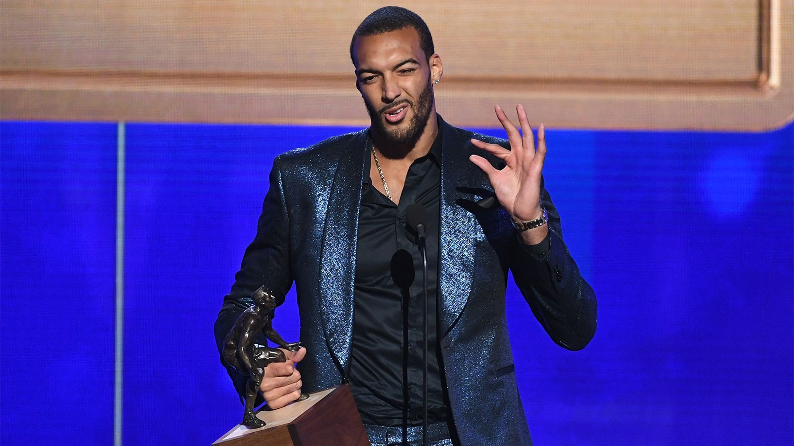 
                <strong>Defensive Player of the Year: Rudy Gobert (Utah Jazz)</strong><br>
                Durchgesetzt gegen: Giannis Antetokounmpo (Milwaukee Bucks), Paul George (Oklahoma City Thunder)
              