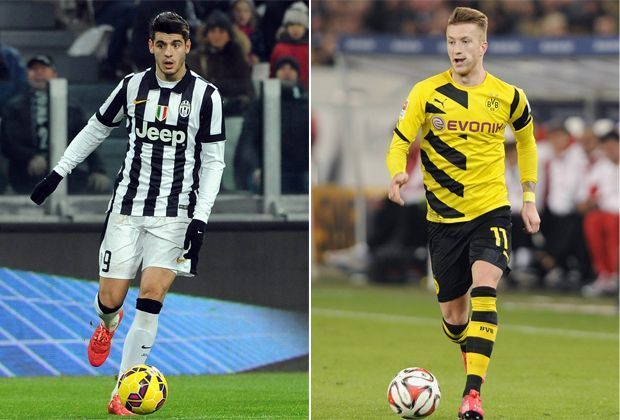 
                <strong>Alvaro Morata vs. Marco Reus</strong><br>
                Die Dortmunder hoffen auch in der Champions League auf den Reus-Effekt. Der BVB-Star ist wieder in Topform und will mit seinem Team den dritten Viertelfinaleinzug in Folge erreichen. Da kann Morata nur hinterherschauen. Sieg für Dortmund - Juve 8:6 BVB.
              