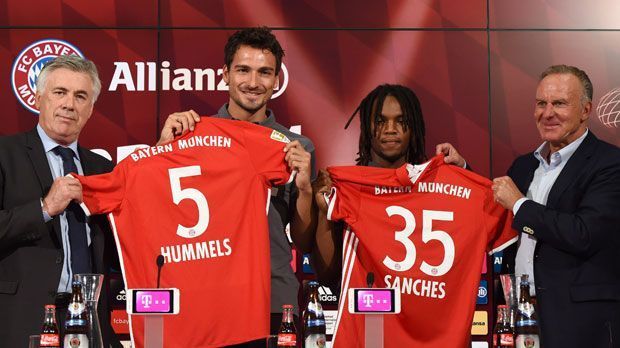 
                <strong>Saison 2016/17 (Trainer Carlo Ancelotti)</strong><br>
                Zugänge: Mats Hummels (35 Mio), Renato Sanches (35 Mio)Eigene Jugend: Niklas Dorsch (seit 2013/14 beim FC Bayern), Fabian Benko (seit 2013/14 beim FC Bayern)
              