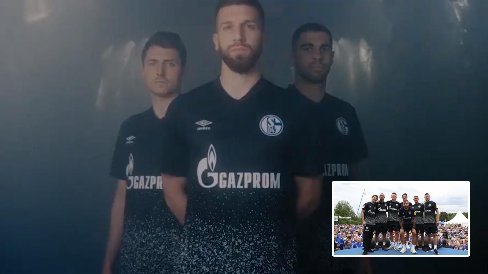 
                <strong>FC Schalke 04</strong><br>
                Der FC Schalke 04 hat am Rande eines Fanfestes das neue Ausweichtrikot für die kommende Saison vorgestellt. Laut Verein soll die Vorderseite des Shirts die Fans huldigen, welche vor jedem Flutlichtspiel die abgedunkelte Arena auf Schalke in ein Lichtermeer verwandeln. Das Trikot steht unter dem Slogan "From Darkness comes Light". Der Spruch kann entweder für das Lichterspektakel der Fans stehen, oder an die verkorkste vergangene Saison erinnern. Denn Schalke war tabellarisch gesehen in den dunklen Niederungen der Bundesliga. Die neue Spielzeit soll wieder mehr Licht als Schatten bringen.
              