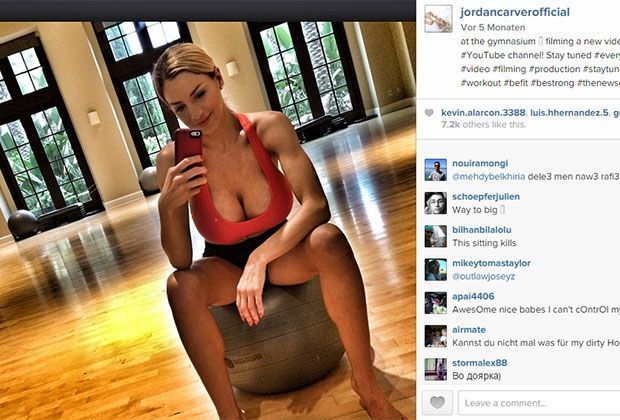 
                <strong>Jordan Carver</strong><br>
                Betrachtet man die Bilder von Jordan Carver, dürfte sich der Nationalspieler das mutmaßliche Angebot zumindest noch einmal durch den Kopf gehen lassen.
              