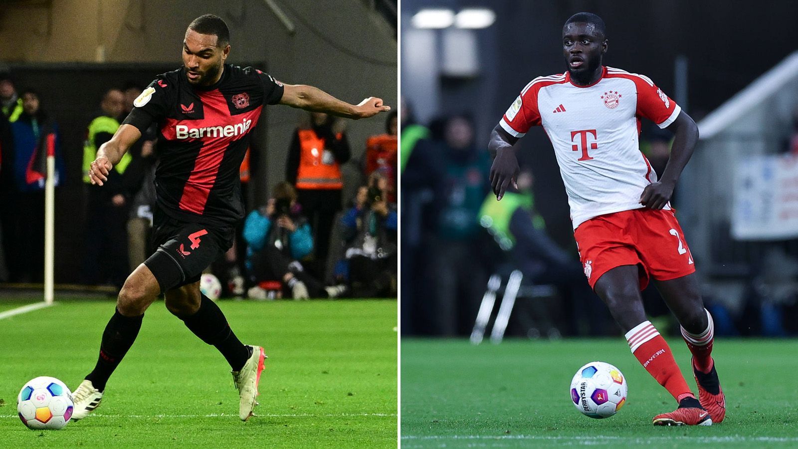 <strong>Jonathan Tah vs. Dayot Upamecano</strong><br>Tah ist aktuell der beste deutsche Innenverteidiger. Darin sind sich die meisten Experten einig. Upamecano war zuletzt verletzt und gleicht einer Wundertüte. Topspiele und Riesen-Böcke wechseln sich ab. Aufgrund der Konstanz gewinnt Tah diesen Vergleich. <strong>Leverkusen - Bayern 2:2</strong>