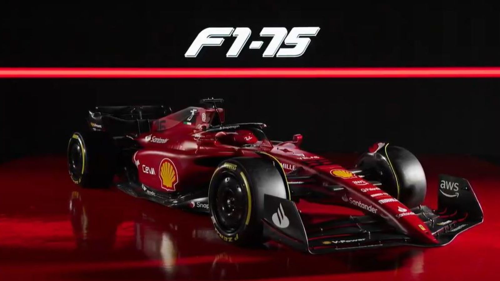 
                <strong>Ferrari F1-75</strong><br>
                Als eins der letzten Teams stellte Ferrari den Wagen für die Saison 2022 vor. Teamchef Mattia Binotto stellte zusammen mit den Fahrern Charles Leclerc und Carlos Sainz deren Arbeitsgerät vor, das den Namen F1-75 trägt. Der Name erinnert an Enzo Ferrari, der vor 75 Jahren zum ersten Mal ein selbst gebautes Auto auf die Straße brachte. Das Rot ist etwas dunkler, der Halo sowie die unteren Teile sind in Schwarz gehalten.
              