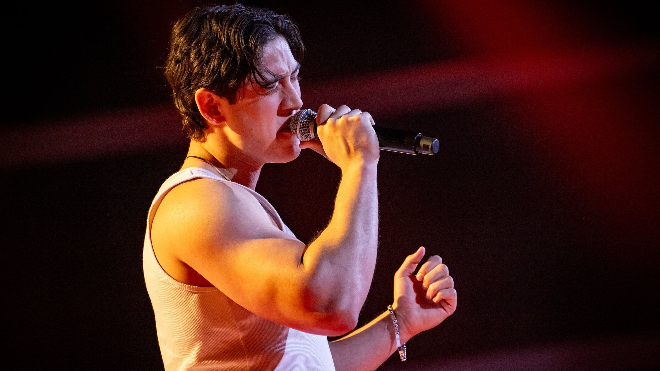 Gabriel Alvarez Perez (23) aus der Nähe von Zwickau singt "Te Vi Venir“ von Sin Bandera - "Ab dem Alter von 15 Jahren habe ich angefangen, gemeinsam mit anderen Menschen zu musizieren. Ich habe auch schon in meinem Heimatland Venezuela Konzerte gegeben.“