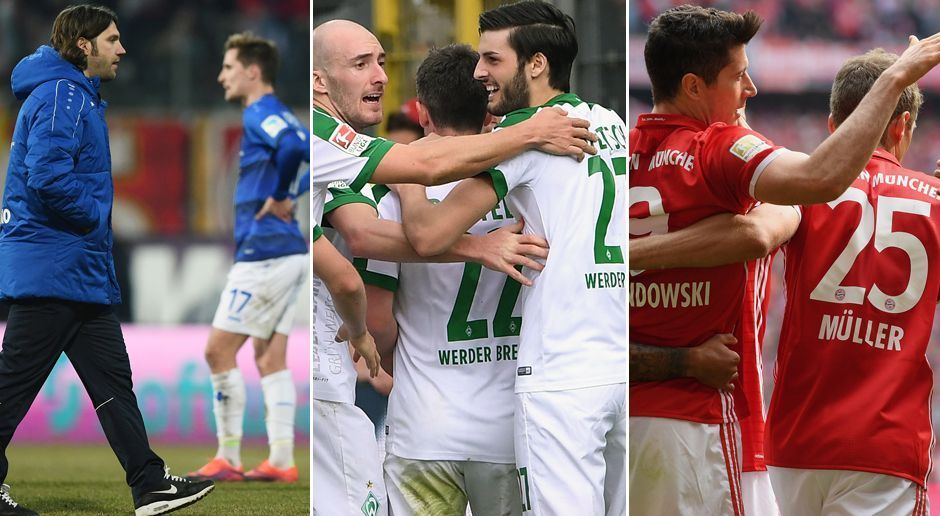 
                <strong>Bundesliga: Die Jahres-Tabelle 2017</strong><br>
                Vor wenigen Wochen noch Abstiegskandidat, jetzt in der oberen Tabellenhälfte - Werder Bremen ist das perfekte Beispiel dafür, dass sich im Jahr 2017 am Tabellenbild reichlich verändert. Aber wer würde wo stehen, wenn nur Ergebnisse aus dem Jahr 2017 zählen würden? ran.de gibt einen Überblick.
              