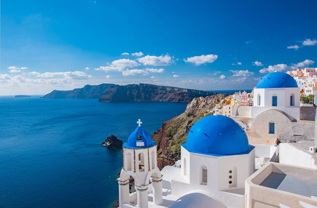 Nicht nur instagramable, sondern auch erholsam: die griechische Insel Santorini.