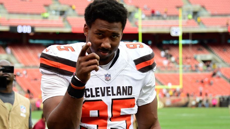 <strong>Platz 1: Myles Garrett</strong><br>Team: Cleveland Browns<br>Sacks letzte Regular Saison: 14<br>Solo Tackles letzte Regular Season: 33