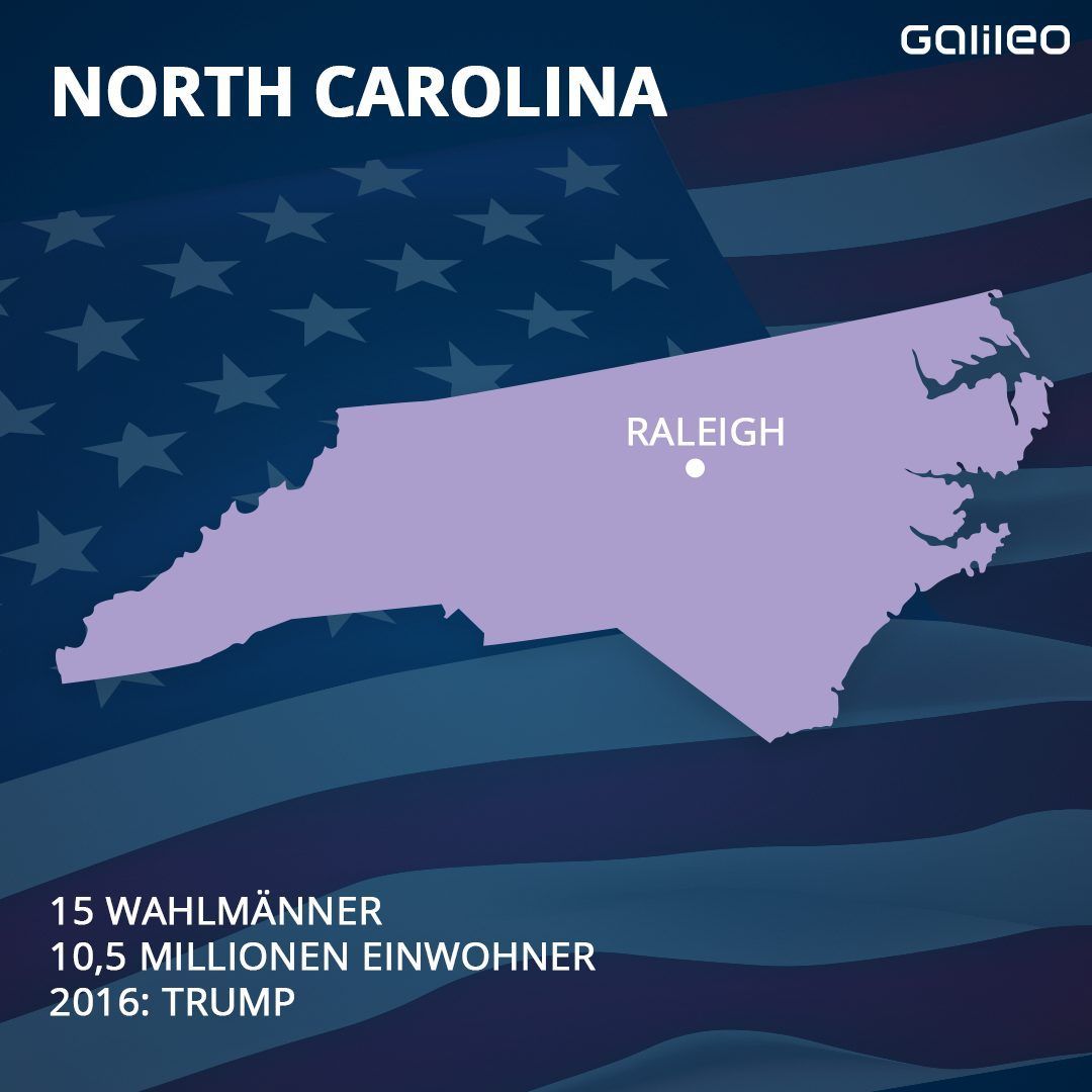 North Carolina ist einer der Swing States der USA. 