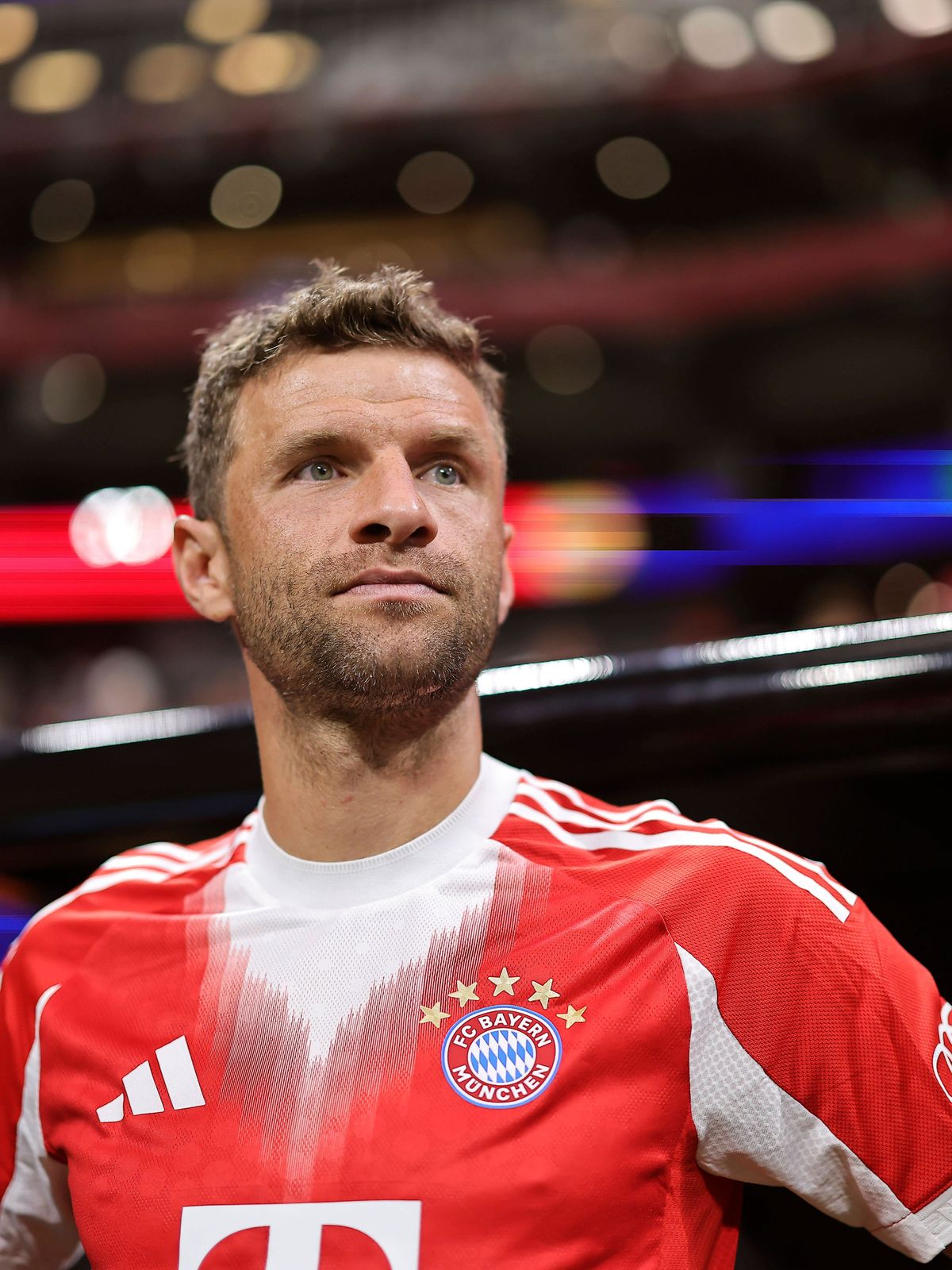 05.07.2025, FIFA Club World Cup 2025, Viertelfinale, Paris St. Germain - FC Bayern München, im Mercedes-Benz Stadium (Atlanta, GA), Thomas Müller (FC Bayern München) nachdenklich *** 05 07 2025, FI...