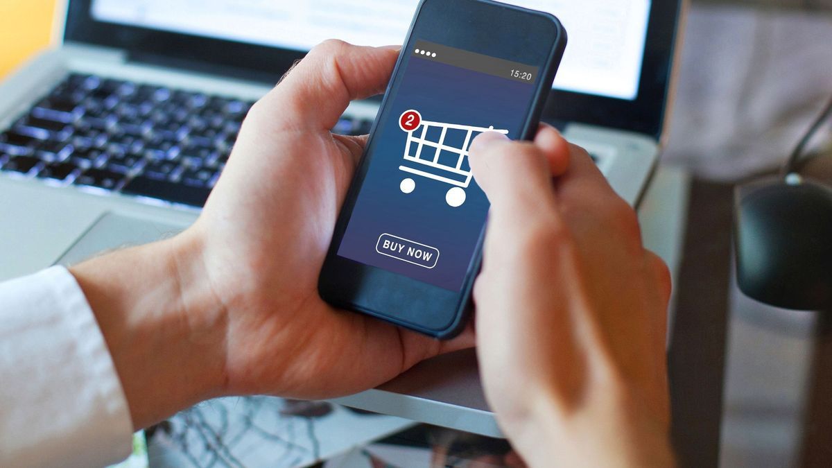 shopping online, buy in online shop by mobile smart phone app