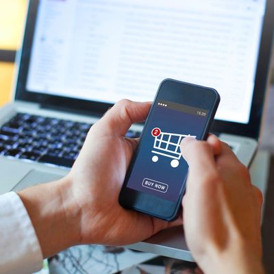 shopping online, buy in online shop by mobile smart phone app