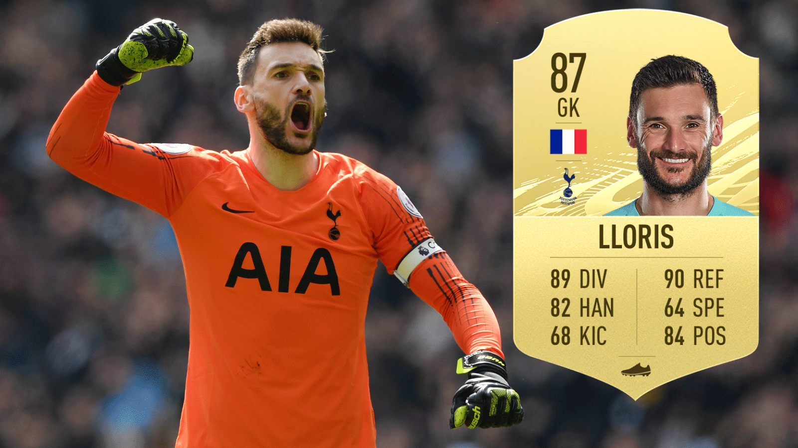 
                <strong>Platz 8: Hugo Lloris</strong><br>
                Verein: Tottenham HotspurNation: FrankreichGesamtstärke: 87
              