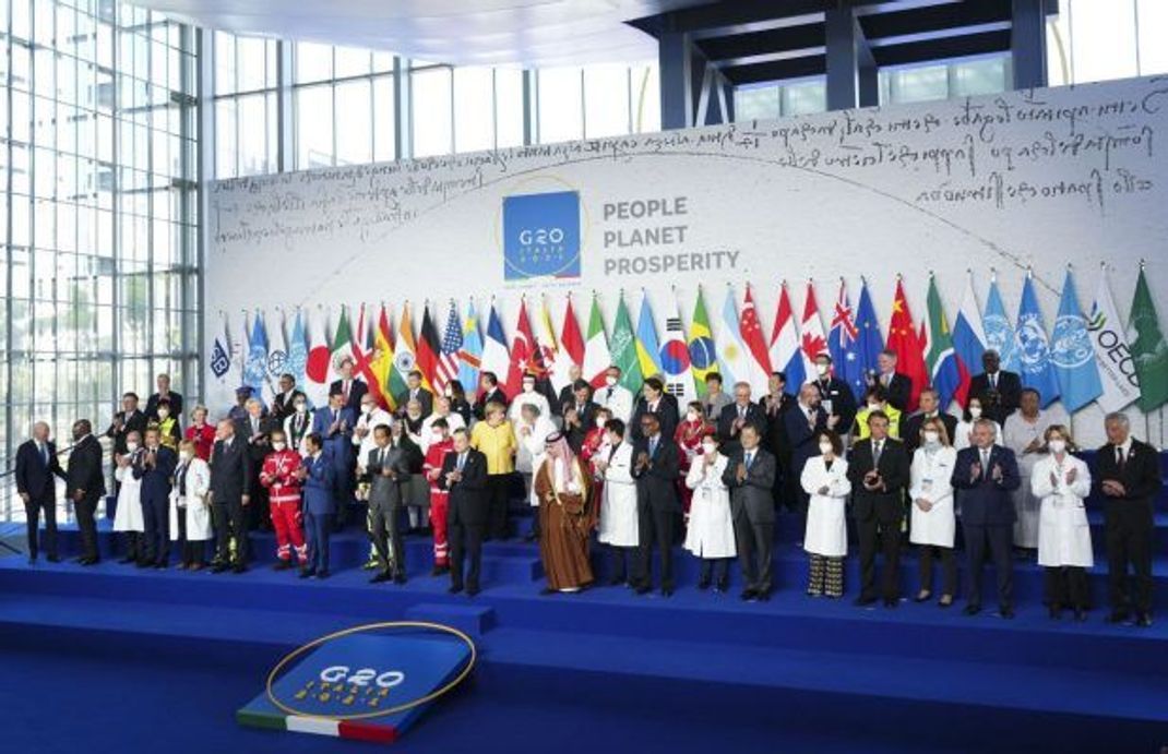 Zum G20-Gipfel kommen Regierungs- und Wirtschaftsvertreter:innen aus aller Welt zusammen.