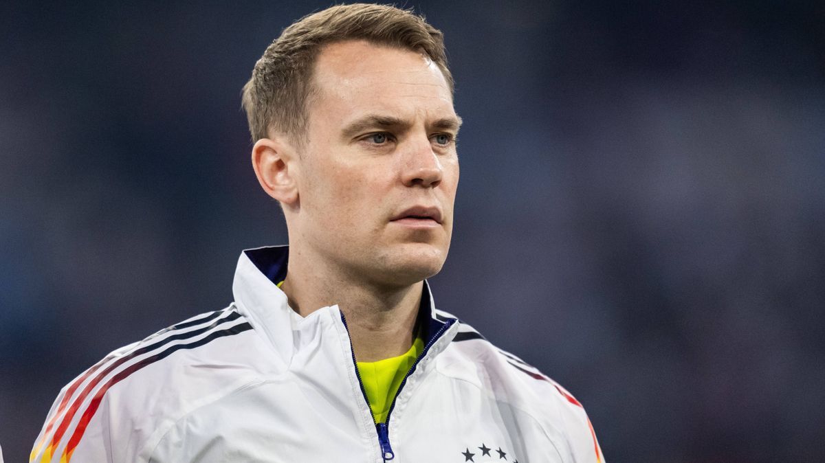 240614 Goalkeeper Manuel Neuer of Germany during line-up ahead of the UEFA EURO, EM, Europameisterschaft,Fussball 2024 Football Championship match between Germany and Scotland on June 14, 2024 in M...