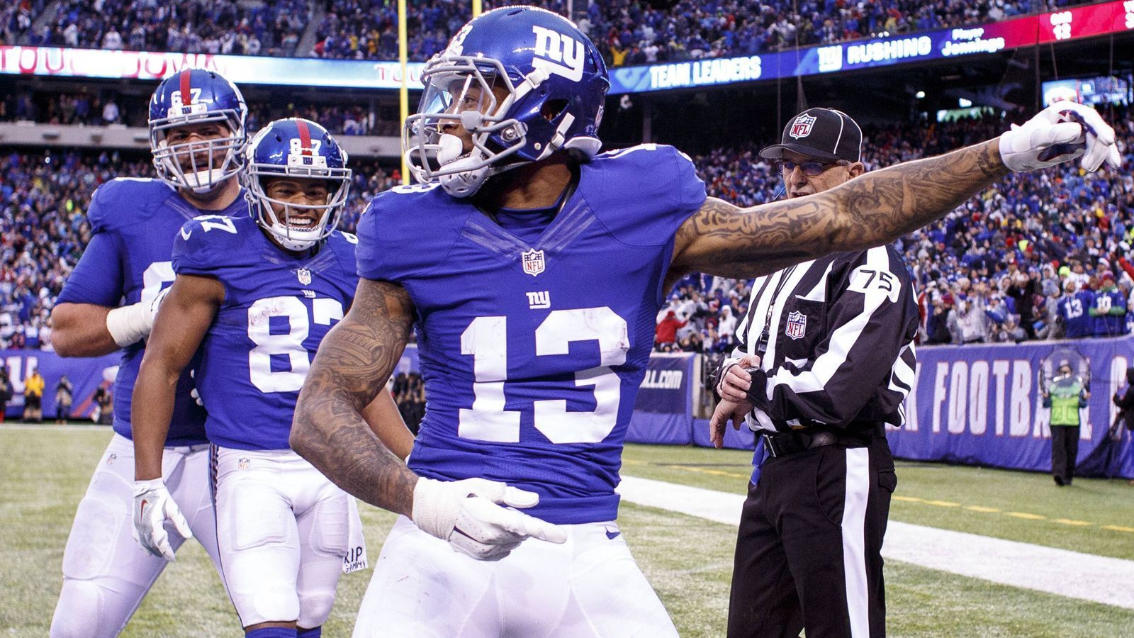 
                <strong>Platz 4: New York Giants</strong><br>
                Saison: 2016 -Vereinbarte Garantiesummen: 107 Millionen US-Dollar -Saisonausgang: Wildcard-Playoffs
              