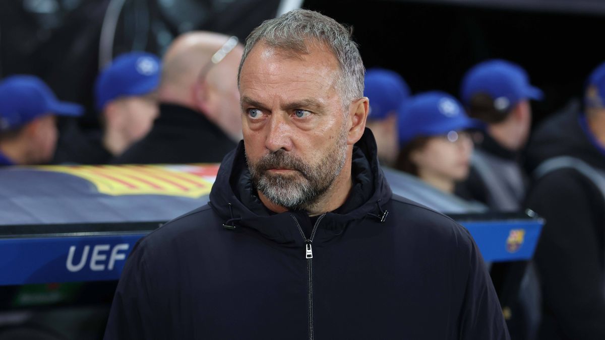 . - Club Brugge KV v FC Barcelona, Barca MD4, UEFA Champions League, League Phase, Jan Breydel Stadium, Bruges, Belgium. - 5th November 2025. (C) Daniel Weir Crystal Pix Hansi Flick Manager of Barc...