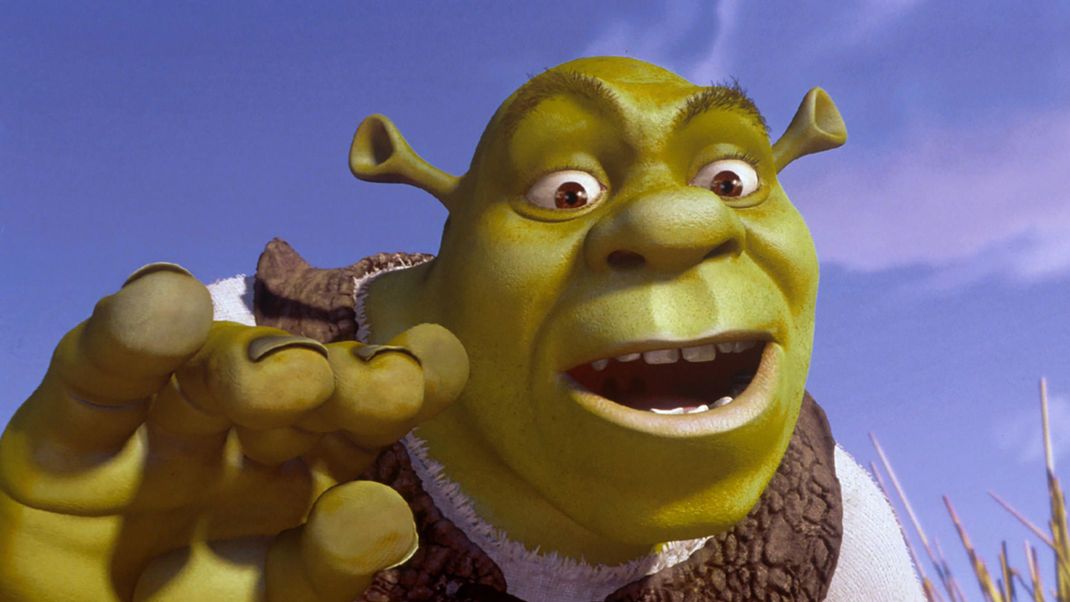 In "Shrek - Der tollkühne Held" rettet der grüner Oger die vom Drachen bewachte Prinzessin.