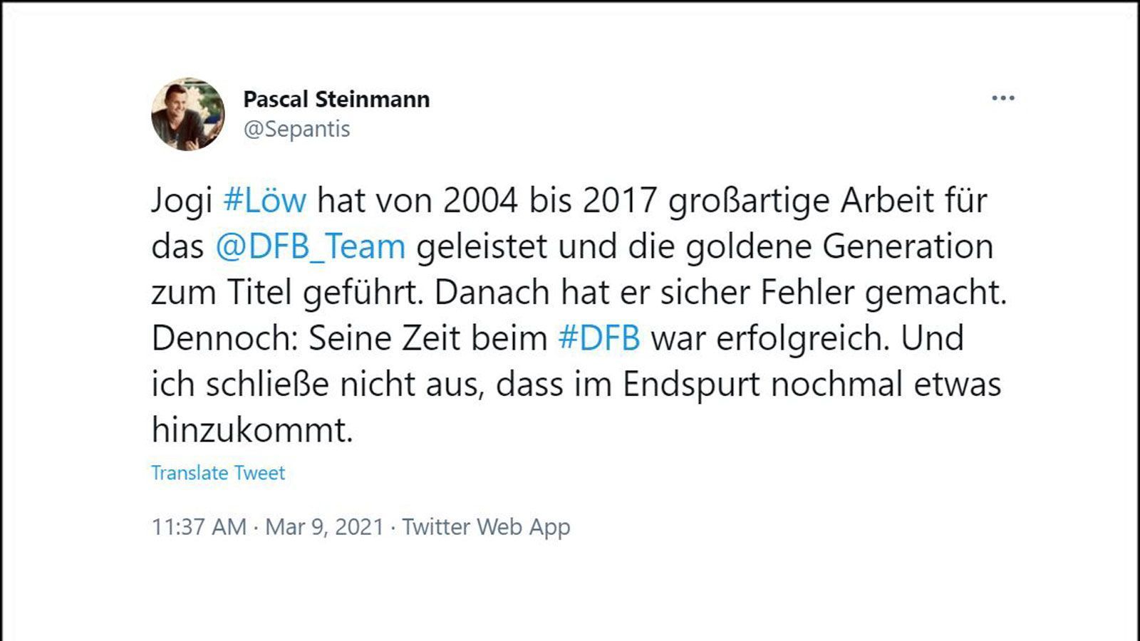 
                <strong>Die Netzreaktionen zum Löw-Rücktritt</strong><br>
                Dem lässt sich nicht viel hinzufügen.
              