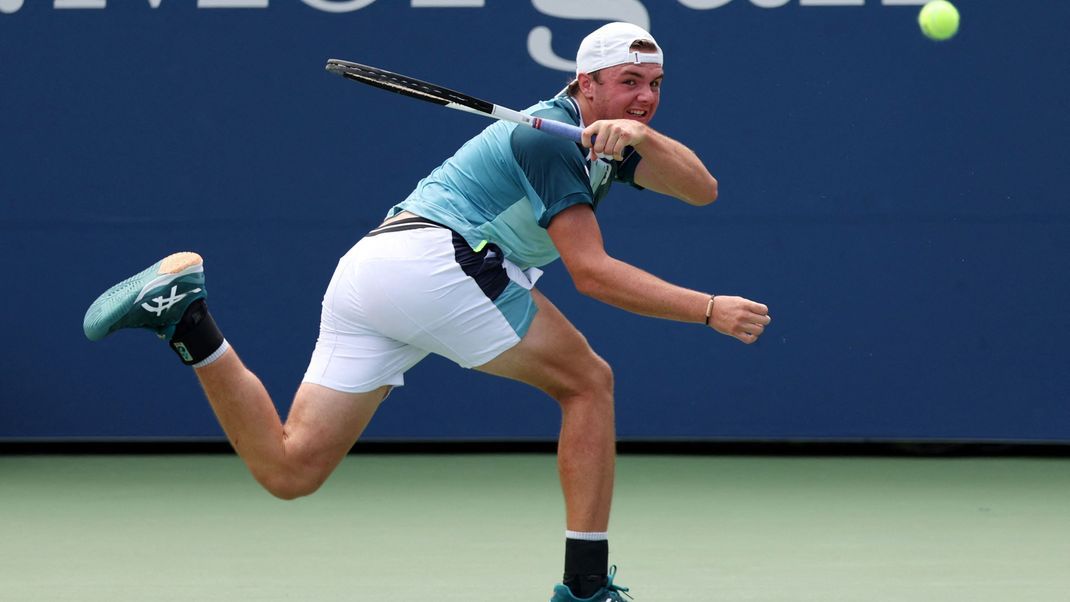 Dominic Stricker in der zweiten Runde der US Open.