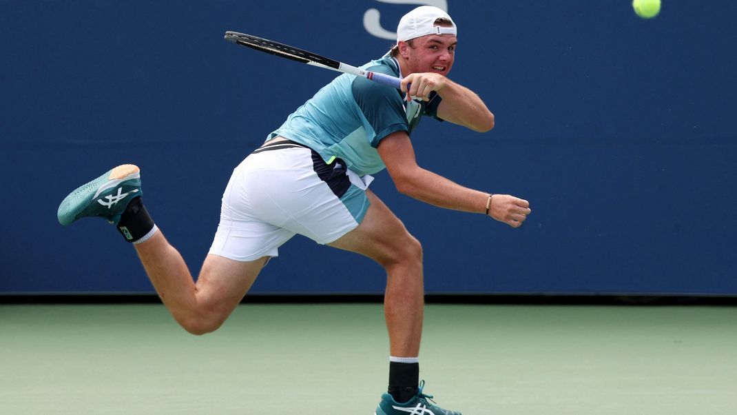 Dominic Stricker in der zweiten Runde der US Open.