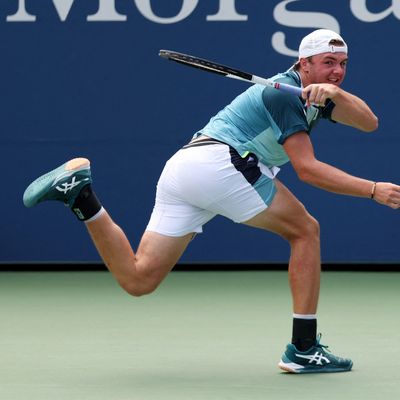 Dominic Stricker in der zweiten Runde der US Open.