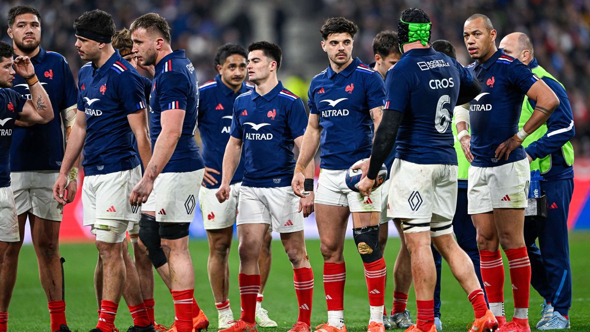 Guiness Men s Six Nations - France v Scotland Romain Ntamack Nolann Le Garrec during the 6 or Six Nations Championship rugby match XV de France VS Scotland on March 15, 2025 at Stade de France in P...