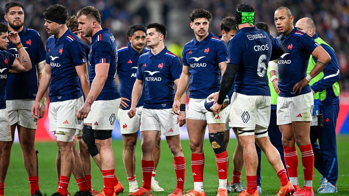 Guiness Men s Six Nations - France v Scotland Romain Ntamack Nolann Le Garrec during the 6 or Six Nations Championship rugby match XV de France VS Scotland on March 15, 2025 at Stade de France in P...