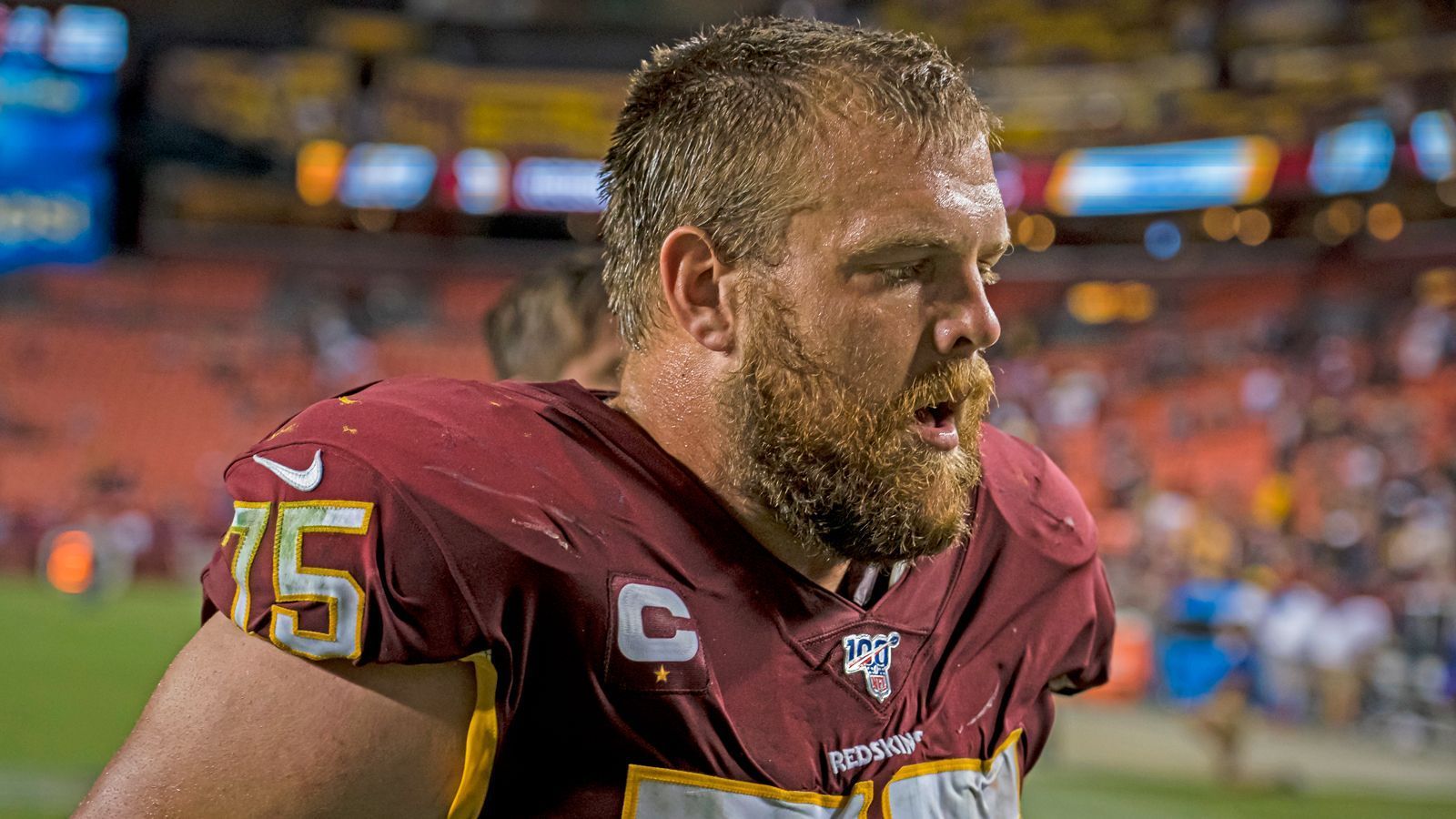 
                <strong>Offense: Guards</strong><br>
                Brandon Scherff, Washington Football Team (im Bild) - Andrus Peat, New Orleans Saints - Elgton Jenkins, Green Bay Packers
              