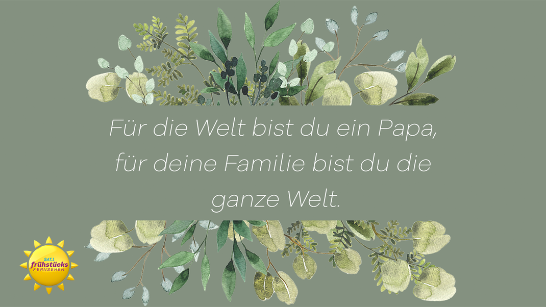 Papa ich hab dich lieb! Ein ganz besonderes Dankeschön zum Vatertag.