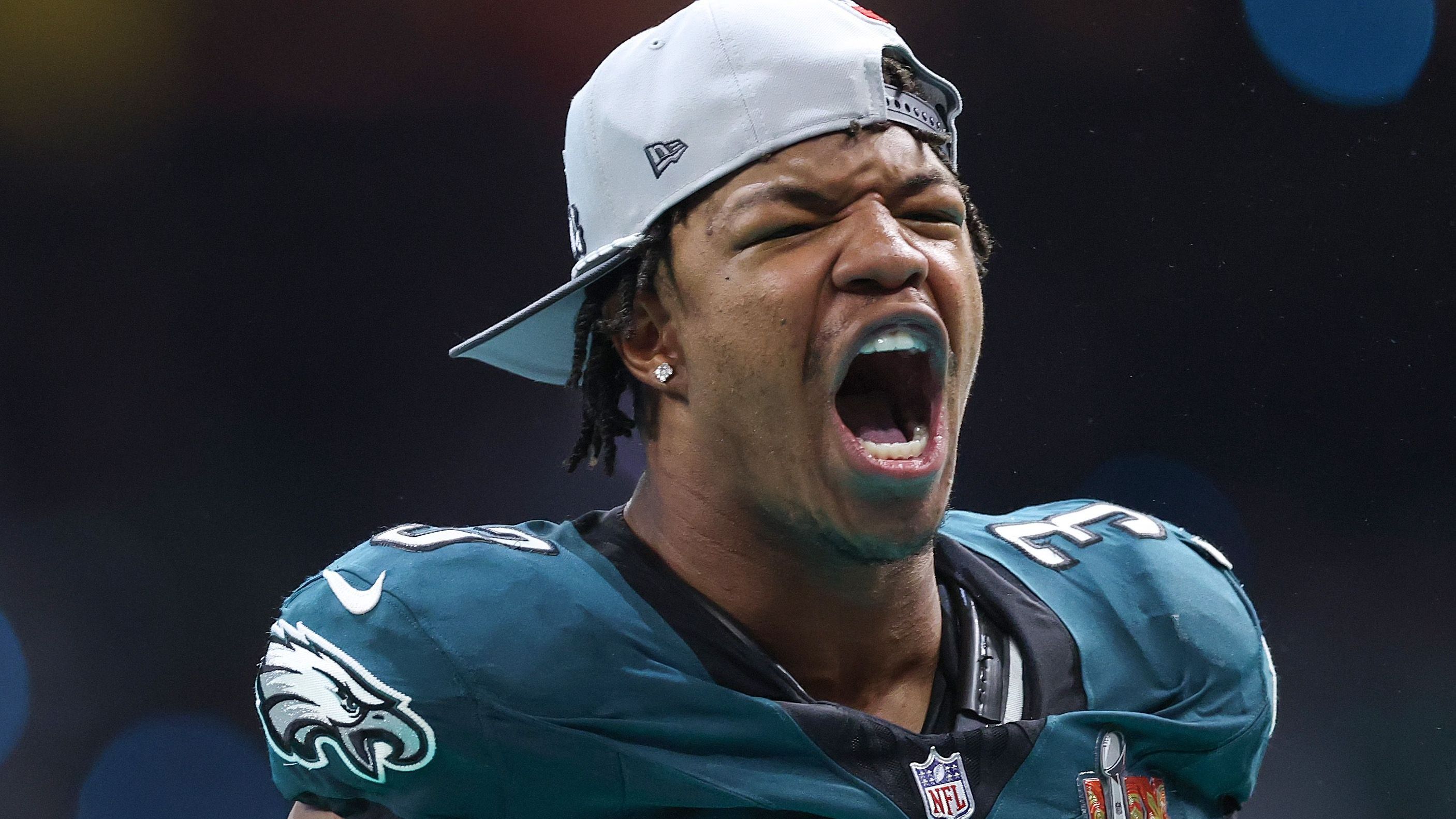 <strong>Nolan Smith Jr. (Philadelphia Eagles)</strong><br><strong>Position</strong>: Rusher<br><strong>Alter in 2028</strong>: 27<br>Ähnlich wie Parsons nur nochmal ein Jahr jünger und vielleicht dadurch noch explosiver.