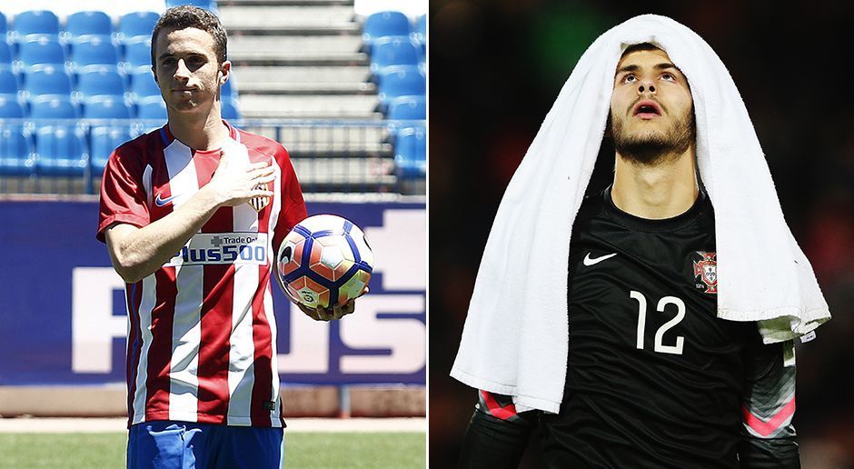 
                <strong>Atletico Madrid</strong><br>
                Atletico Madrid: V.l.n.r. Diogo Jota, Andre Moreira - Keeper Andre Moreria (20) kehrt nach einer Leihe wieder zurück, könnte jedoch eventuell wieder in eine andere Liga geschickt werden, um noch mehr Erfahrung zu sammeln. Zusätzlich neu an Bord: Diogo Jota (19), der aus Portugal von Pacos Ferreira für knapp 7 Millionen Euro verpflichtet wurde. Der junge Kicker könnte das große Erbe von Antoione Griezmann antreten.
              