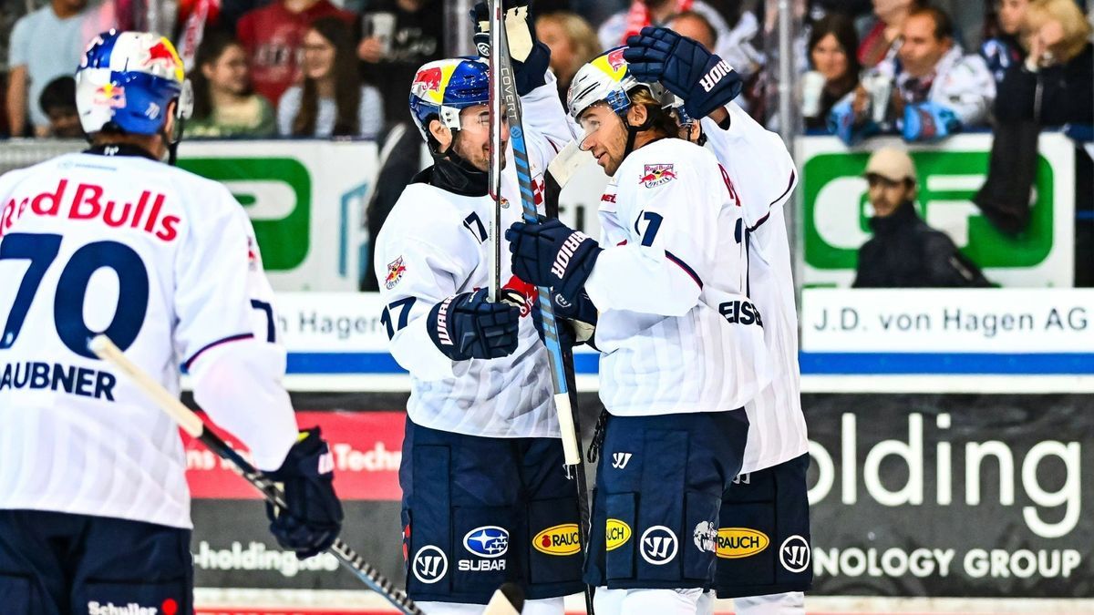 Grund zur Freude beim EHC Red Bull München