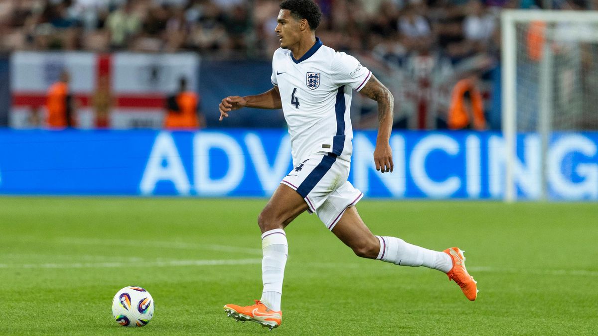 UEFA U21, U 21 Europameisterschaft, Viertelfinale: Spanien - England; 21.06.2025 Jarell Quansah (England, 4) bei der UEFA U21-Europameisterschaft im Viertelfinalspiel zwischen Spanien - England, am...