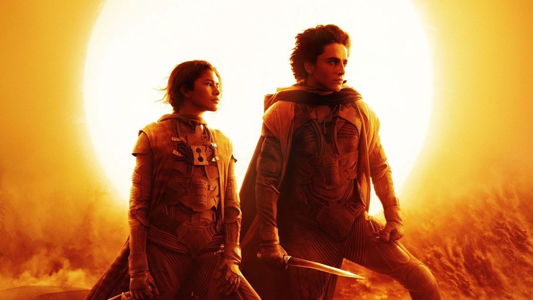 Um sie dreht sich in "Dune" alles: Zendaya als Chani (l.) und Timothée Chalamet als Paul Atreides.