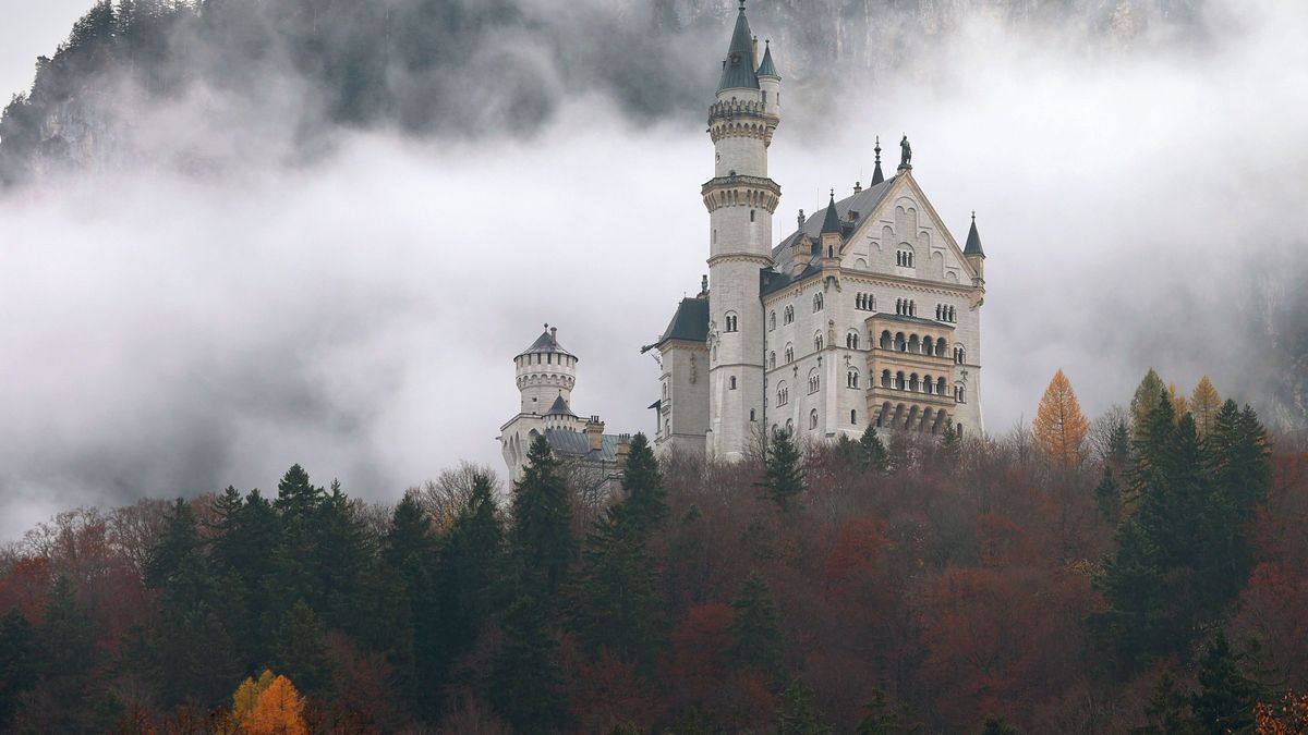 Herbstliches Schloss Neuschwanstein