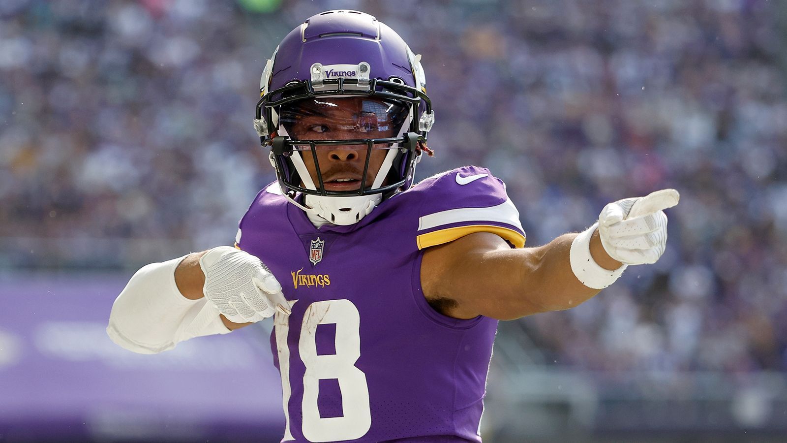 
                <strong>Wide Receiver: Justin Jefferson</strong><br>
                &#x2022; Aktuelle Franchise: Minnesota Vikings<br>&#x2022; In der NFL seit: 2020<br>
              