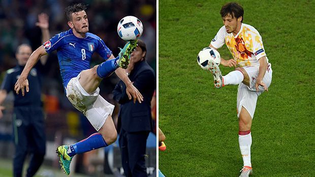 
                <strong>Alessandro Florenzi vs. David Silva</strong><br>
                Alessandro Florenzi vs. David Silva – Da Candreva verletzungsbedingt ausfällt, könnte Florenzi nach rechts rücken. Von der taktischen Ausrichtung schwer zu vergleichen. Silva ist der typische Flügelspieler. Der Spanier ist offensiv deutlich stärker, seine Flanken gefährlicher. Punkt für Spanien. 5:4.
              