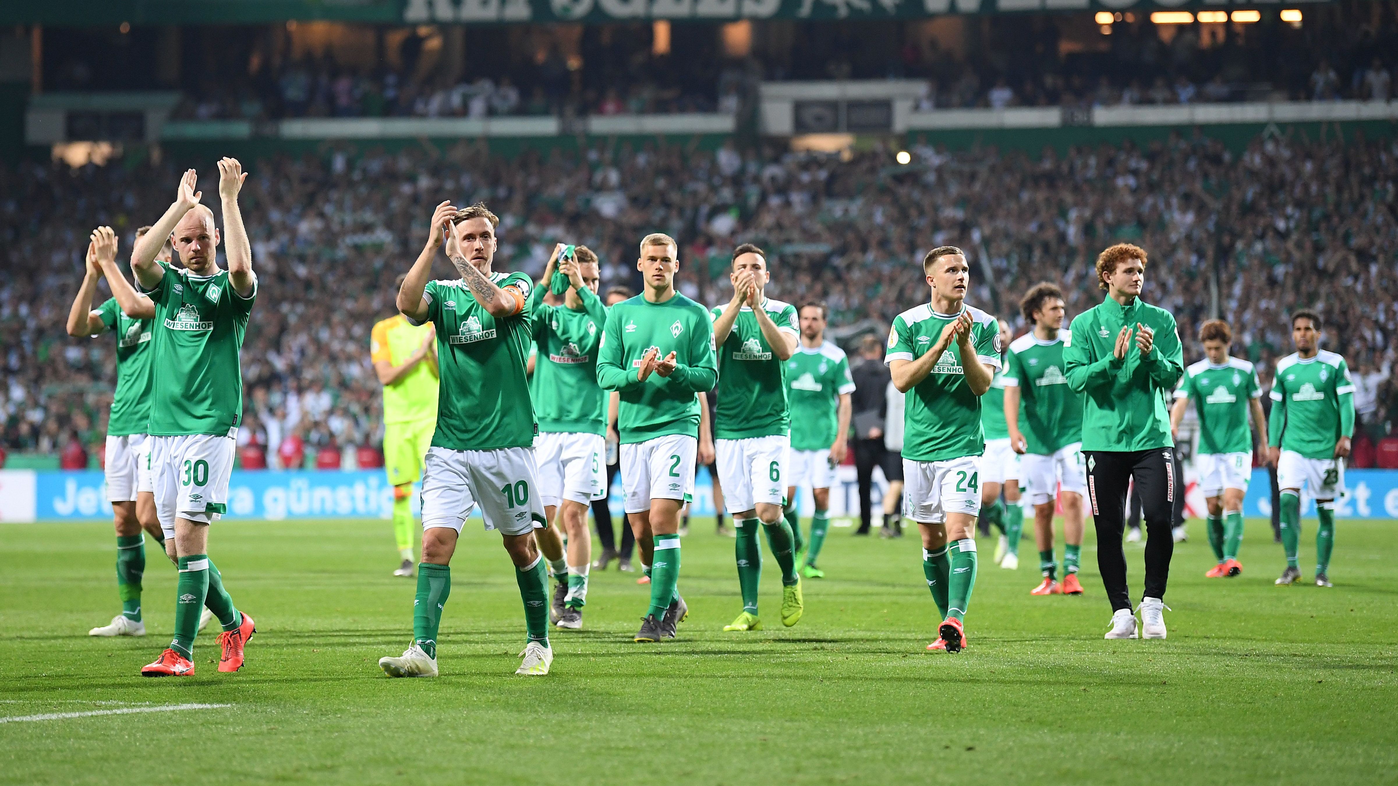 <strong>DFB-Pokalsaison 2018/19: Aus im Halbfinale</strong><br>Die Bremer entdeckten den Pokal erneut für sich: Nach souveränen Auftritten gegen unterklassige Gegner folgte ein legendäres Achtelfinale gegen den BVB mit vier Treffern in der Verlängerung und einem Sieg im Elfmeterschießen. Im Viertelfinale bezwang man Schalke, ehe im Halbfinale der FC Bayern beim 2:3 erneut eine Nummer zu groß war.