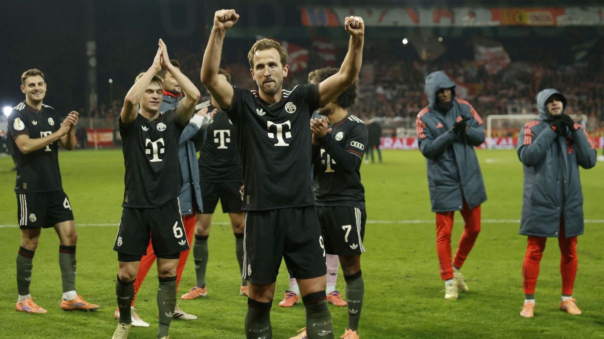 Harry Kane und der FC Bayern jubeln