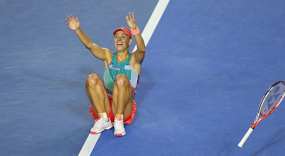 
                <strong>Kerber gewinnt Australian Open: Die besten Szenen</strong><br>
                Es ist vollbracht! Angelique Kerber verwandelt gleich ihren ersten Matchball und sinkt zu Boden.
              