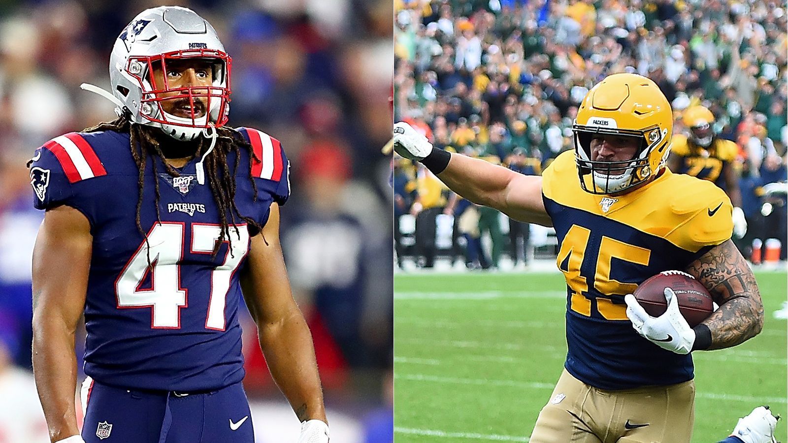 
                <strong>New England Patriots: Fullback-Duell mit deutscher Beteiligung</strong><br>
                Ja, Fullbacks zählen nicht zu den wichtigen Positionsgruppen der NFL, aber auch hier wird hart gekämpft. Der Deutsche Jakob Johnson schnupperte bereits vergangene Spielzeit NFL-Luft, ehe er wegen einer Verletzung auf der Injured-Reserve-Liste landete. Auf dem Feld zeichnete sich Johnson durch solide Blockarbeit aus und fing sogar einen Pass für fünf Yards. Sein Konkurrent, Danny Vitale, durchlief bereits mehrere Stationen und spielte zuletzt bei den Green Bay Packers. Das Training Camp wird entscheiden, mit wem die "Pats" in die reguläre Saison gehen.
              